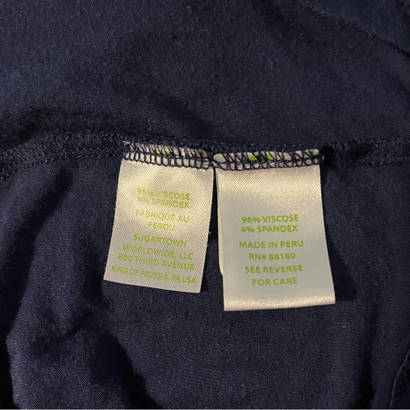 Lilly Pulitzer Lindell Bubble Sleeve Mini Dress size XL in True Navy - Picture 9 of 9